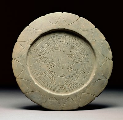 Palette stone, Moundville, 1200-1500 by Mississippian culture